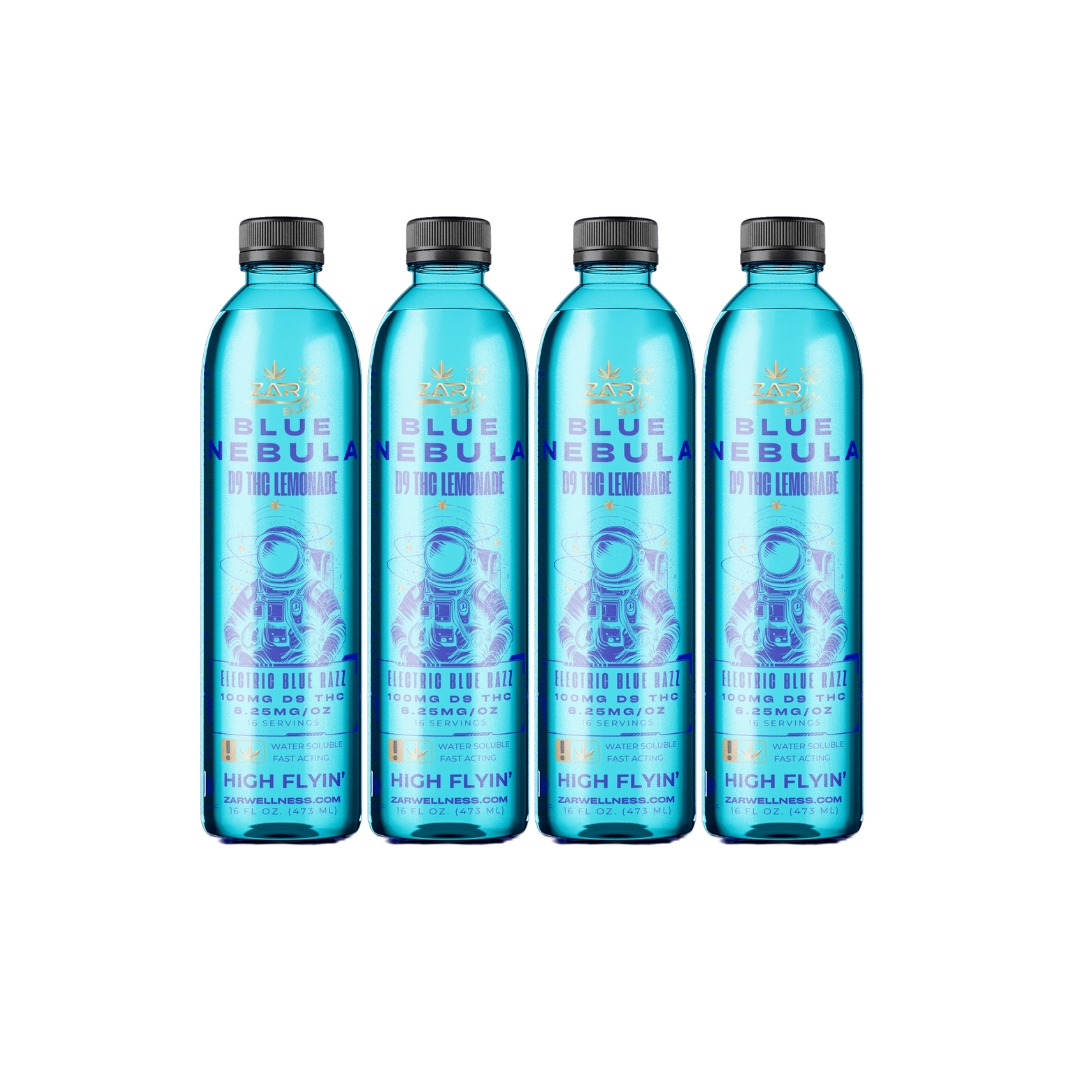 D9 Water Soluble 4-Pack Bundle (Save $5) - Blue Razz | ZAR Wellness